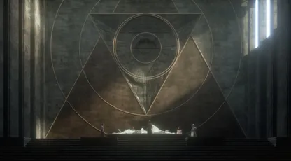 神秘几何空间 科幻 几何图案 暗色调 1080P