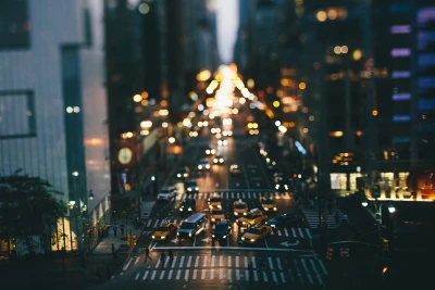 都市夜景散景 城市 夜景 街道 1080P