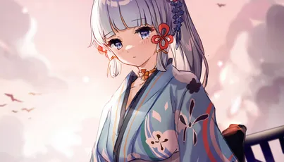 樱花飘落 场景:天空 风格:动漫 颜色:粉色 8K