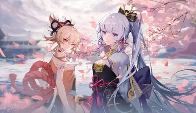 樱花下的少女 樱花 少女 和风 4K