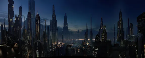 未来都市夜景 科幻城市 未来主义 夜景 8K