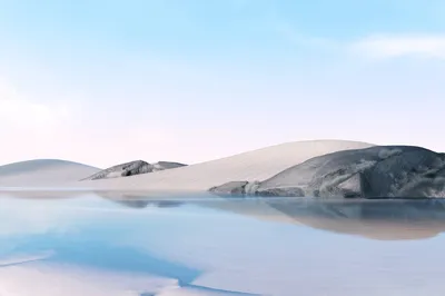 沙漠湖泊倒影 沙漠 湖泊 倒影 8K