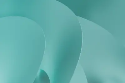 抽象流动的蓝绿 抽象艺术 流动形态 蓝绿色调 2K