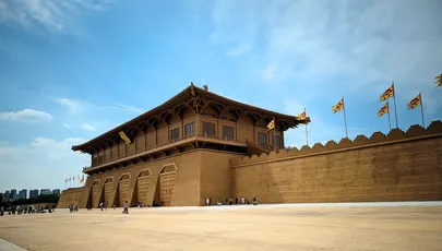 古建筑群风光 古代建筑 宫殿 传统风格 2K