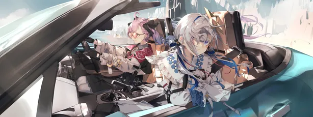 车内动漫少女 动漫 车内 少女 4K