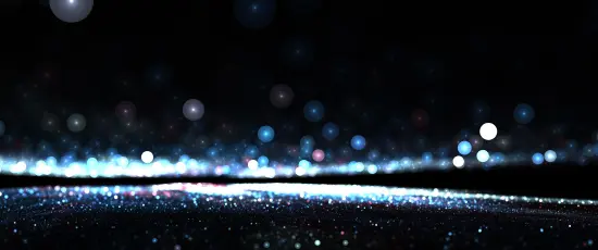 夜空星尘闪烁 夜景 光斑 蓝色调 2K