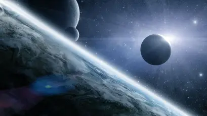 星际空间景象 宇宙 星球 星空 4K