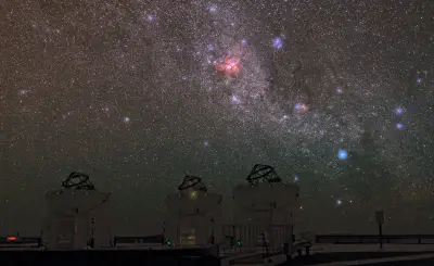 天文台夜景 天文台 夜晚 星空 4K