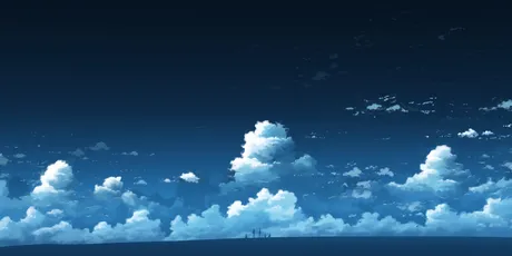 宁静的夜晚天空 夜晚 天空 云朵 2K