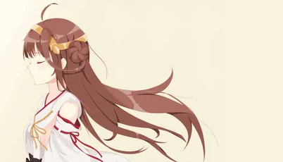 古风少女侧影 古风 动漫 侧脸 4K