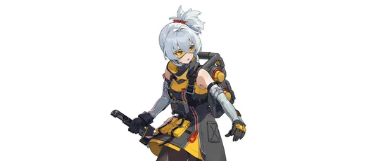 未来战士的战斗姿态 科幻 战斗 白色头发 2K