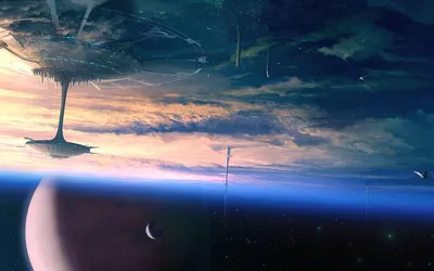 宇宙之树 科幻 太空 行星 4K