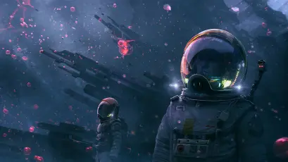 太空探险 太空 科幻 宇航员 4K