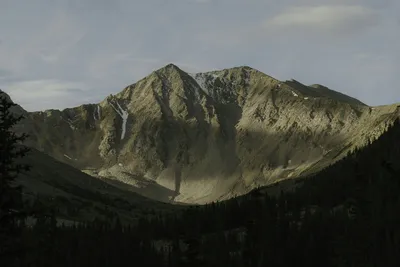 山峦剪影 山脉 自然风光 灰暗色调 4K