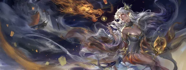 火焰女神 幻想 火焰 女性角色 8K
