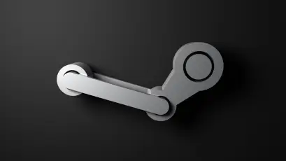 Steam平台标志 科技 游戏 金属质感 1080P