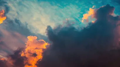 晚霞云海 天空 云彩 日落 4K