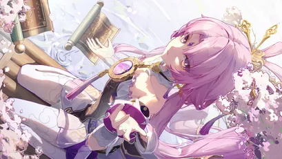 樱花少女 动漫 樱花 粉色 4K